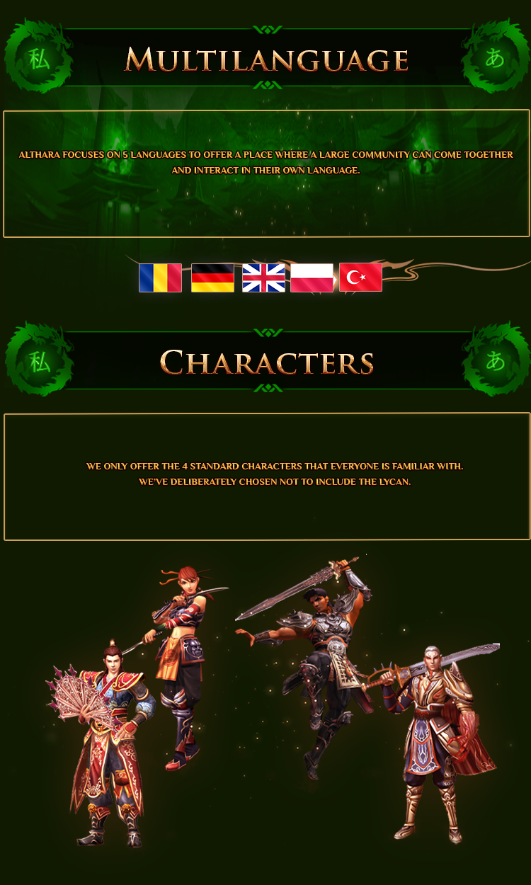 Multilanguage & Characters